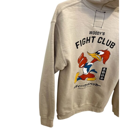 Riot Society Men's Teen Medium Beige Woody Hoodie Sweatshirt Woody's Fight Club - Picture 14 of 14
